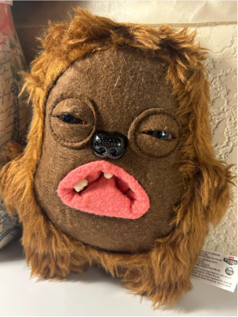 Unisex Zuru Fuggler Stuffed Animal Toy One Size Brown Pink
